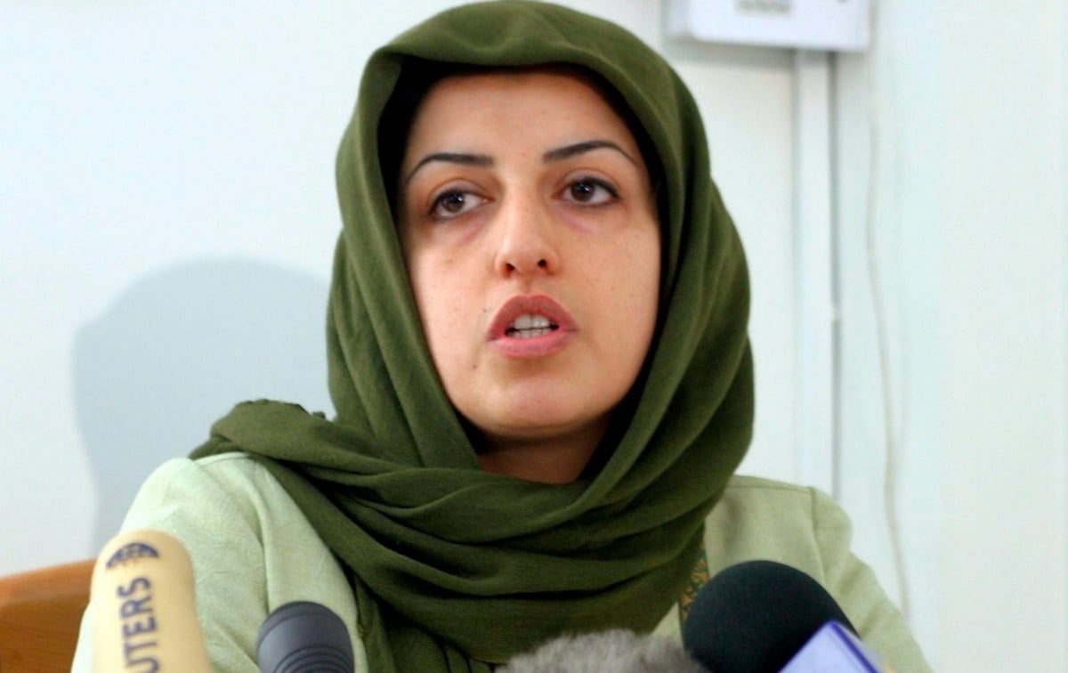2023년 노벨평화상을 수상한 이란의 인권운동가 나르게스 모하마디. 사진=EPA연합뉴스