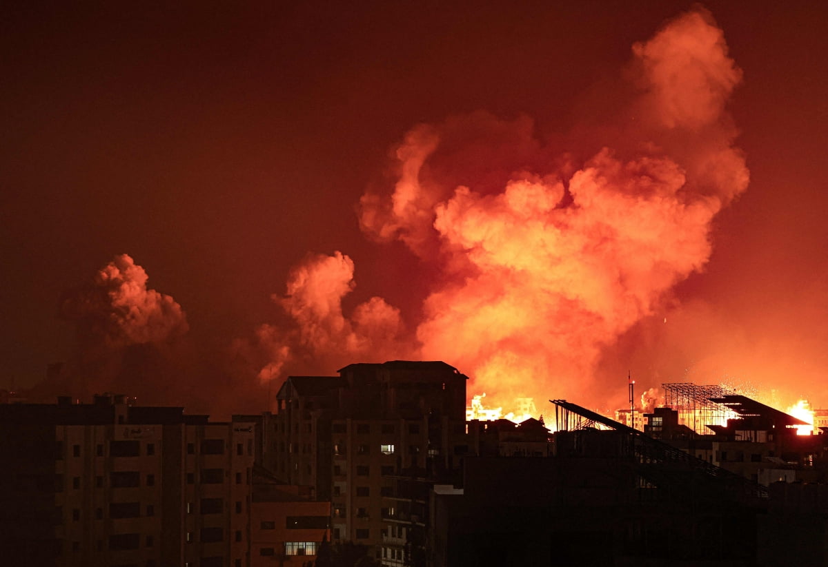 지난 9일 카지노 차무식 근거지인 가자지구/ 사진=AFP