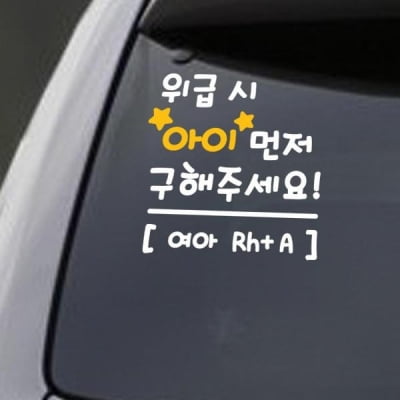 '아이 먼저 구해주세요' 차량 스티커, 구조에 도움될까