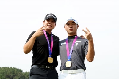 AG 금메달 조우영·장유빈 "최경주 대회에서 데뷔전은 영광'