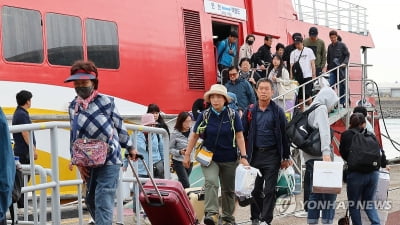 추석 연안여객선 이용객 43% 급증…긴 연휴에 관광객 늘어