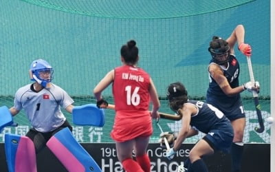 [아시안게임] 한국 여자하키, 4강서 일본에 짜릿한 승리…은메달 확보