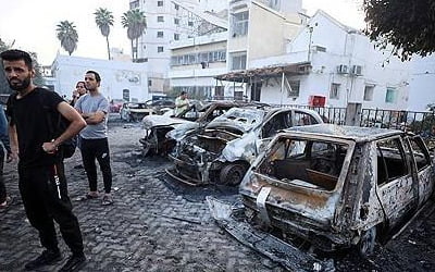 [이·팔 전쟁] 美 정보기관 "가자병원 폭발, 공중분해 팔 로켓 때문"