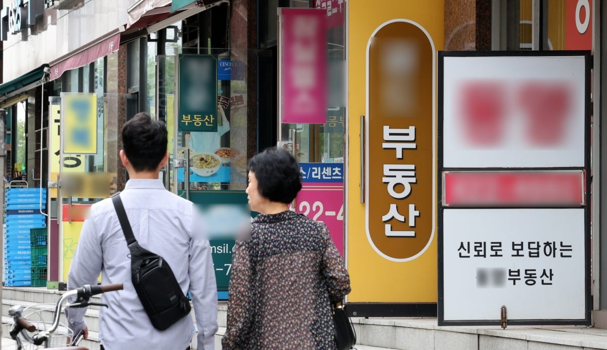 서울 송파구에 위치한 부동산중개업소 밀집 지역. 사진=뉴스1