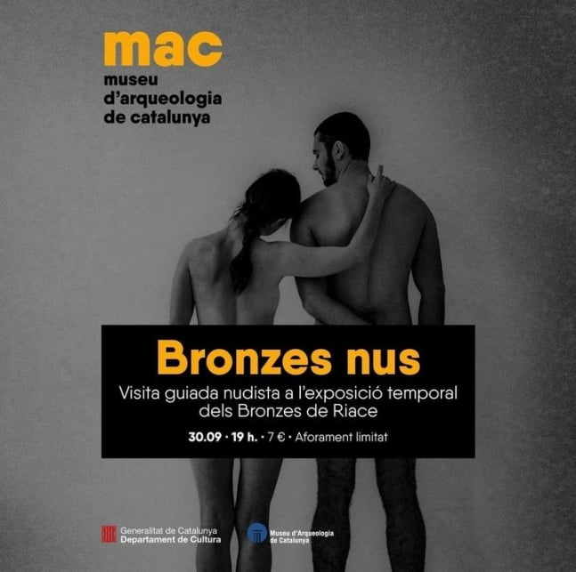 리아체 청동상 사진전 안내 포스터 / 사진 = 카탈루냐고고학박물관 공식 인스타그램(@macarqueologia) 캡처