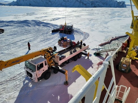 남극에 있는 대한민국의 장보고 과학기지. 극지연구소