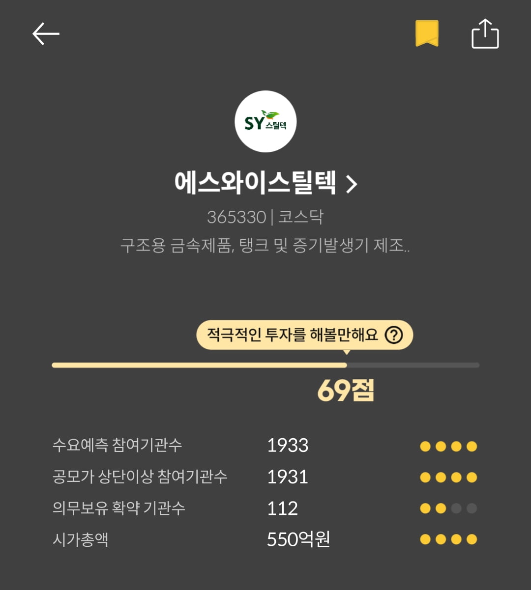 [마켓PRO] 청약할까말까: 9000원에 청약 가능한 SY스틸텍, 예상수익은?