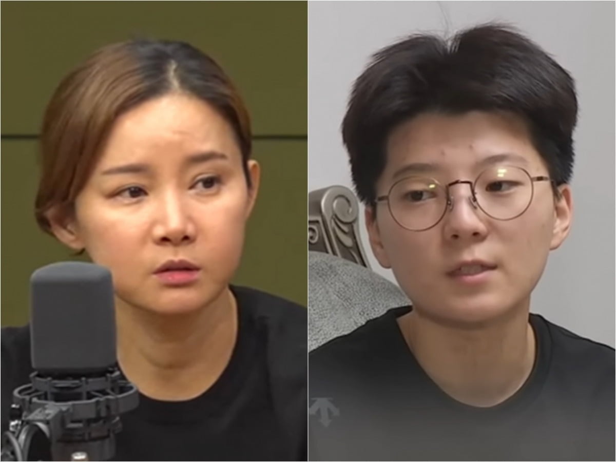 전 펜싱 국가대표 남현희(왼쪽), 카지노 꽁머니 즉시지급의 재혼 상대로 알려진 전청조. /사진=CBS 김현정의 뉴스쇼, 채널A 방송화면 캡처