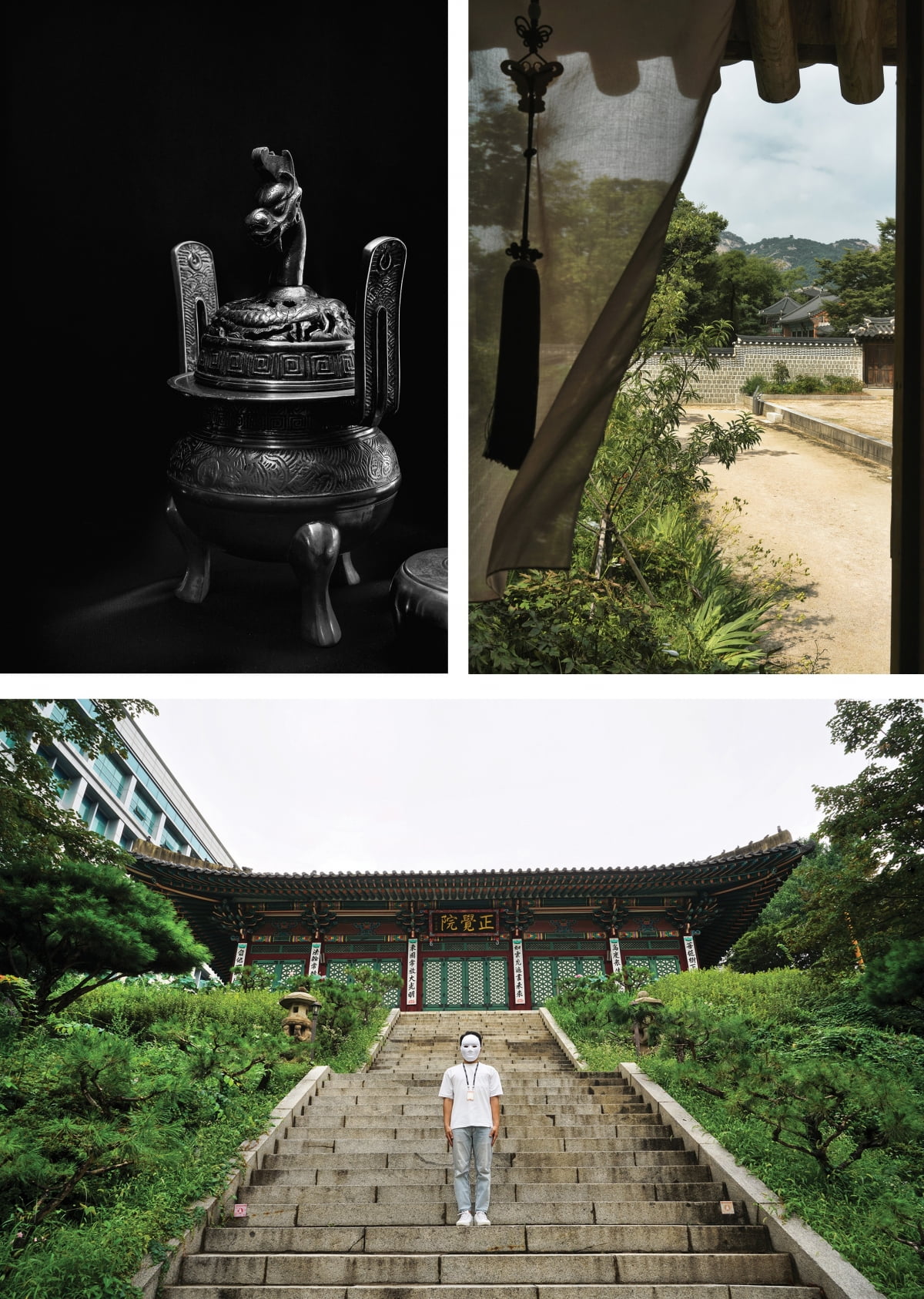 한국 궁궐의 역사, 이혁(위 왼쪽), 신해정(위 오른쪽), 김현기(아래) 작품