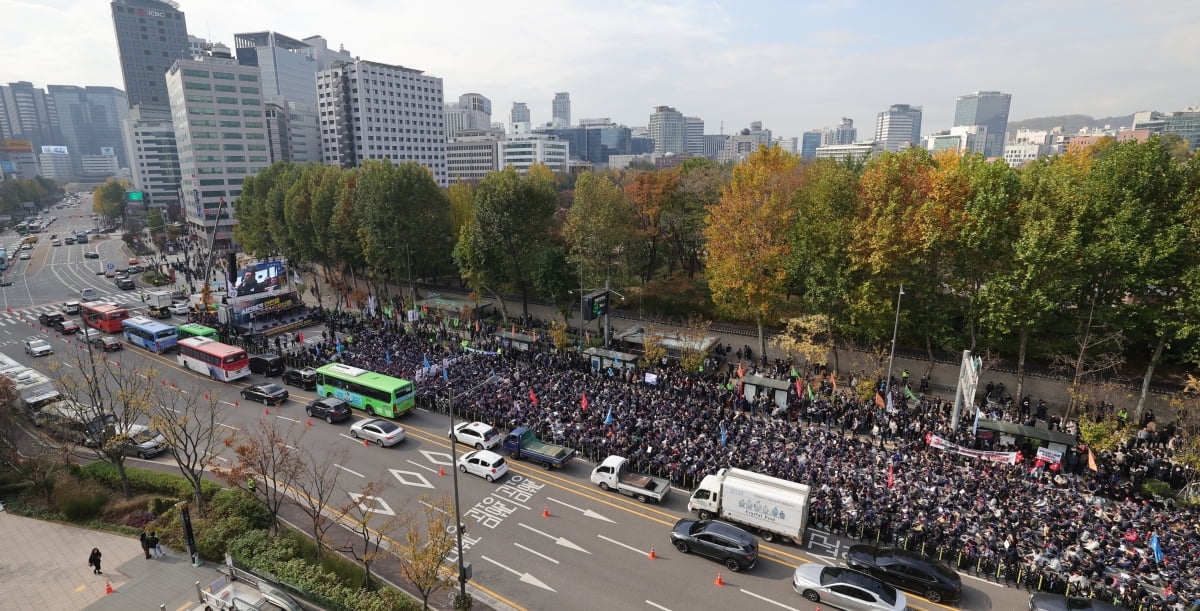 [포토] 서울교통공사 노동조합 출정식