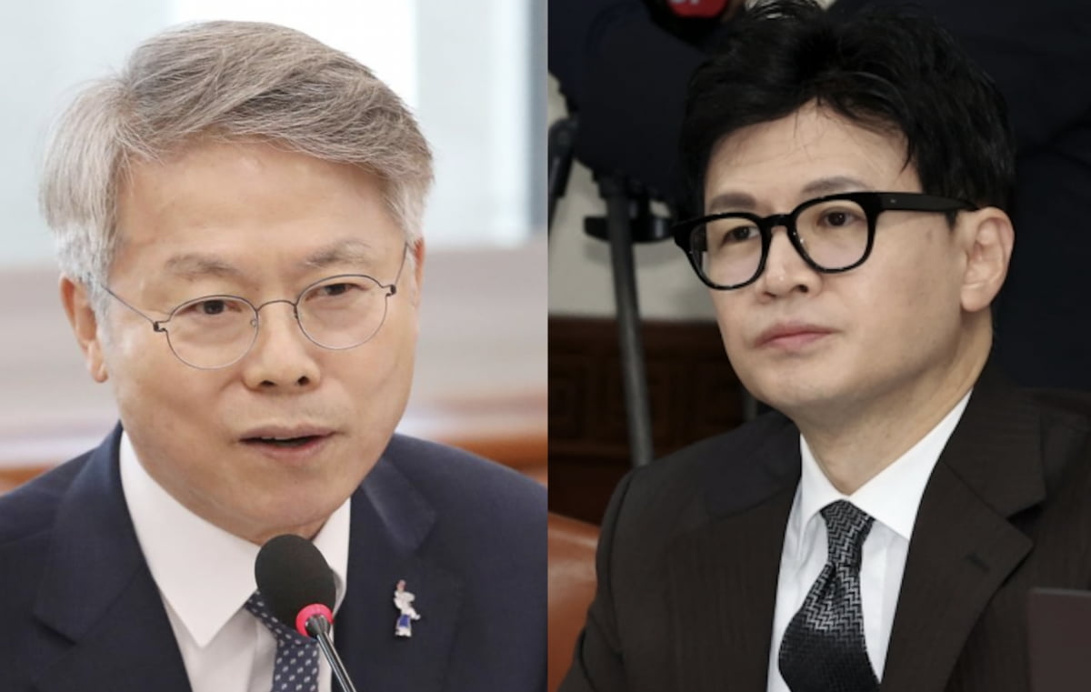 민형배 더불어민주당 의원(왼쪽)과 한동훈 법무부 장관. /사진=뉴스1
