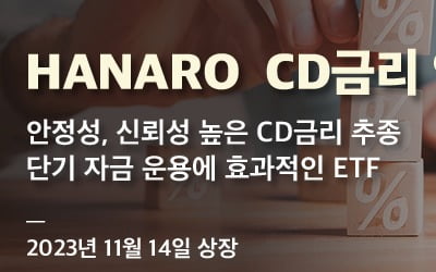 NH아문디운용, 'HANARO CD금리 액티브 ETF' 상장