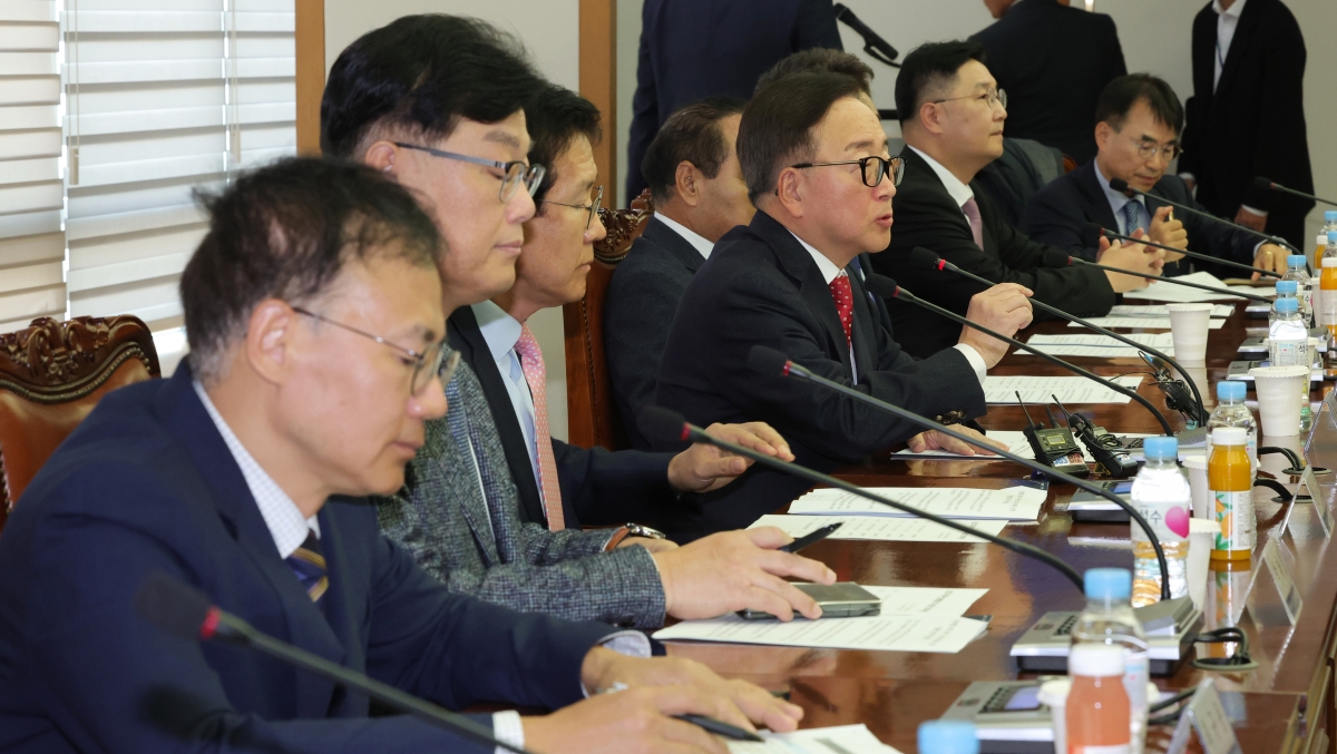 [포토] 한국경영자총협회-업종별단체, '노동조합법 개악 규탄 공동성명 발표'