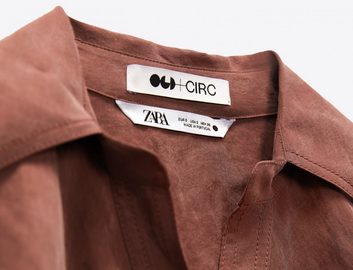 올해 4월 공개된 패션 브랜드 자라(Zara)와 섬유재생 기업 서크(Circ)가 협업해 만든 옷 / 출처: Circ