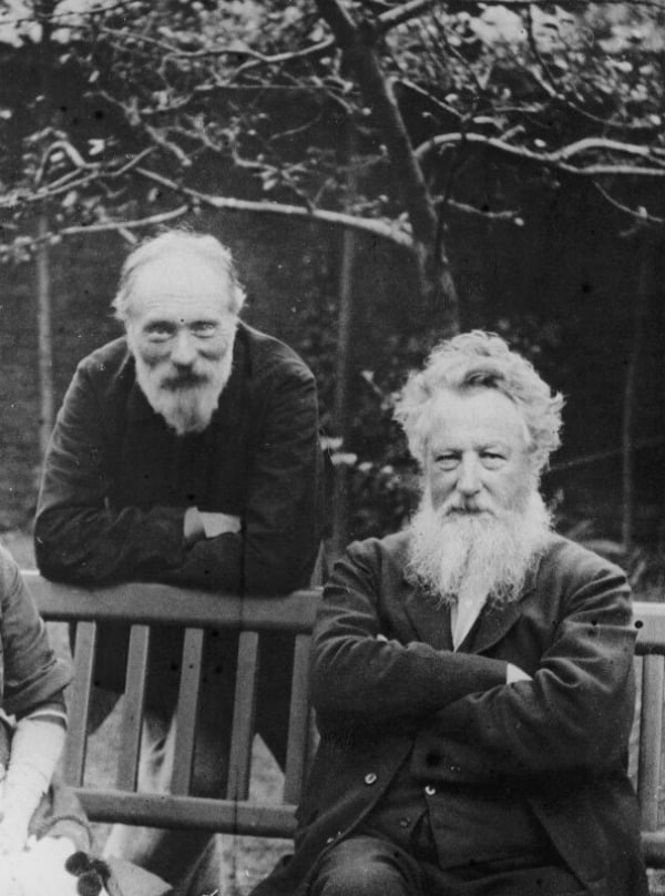 Sir Edward Burne-Jones; William Morris
by Sir Emery Walker, after Frederick Hollyer
half-plate glass positive, (27 July 1890)
© National Portrait Gallery, London