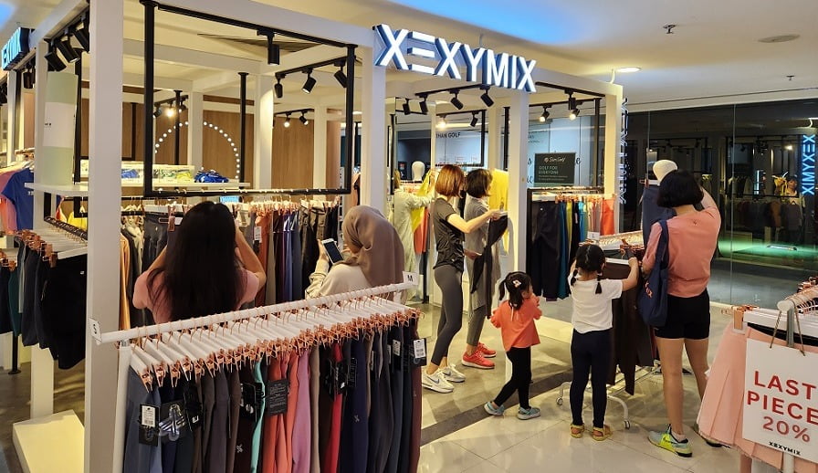 브랜드엑스코퍼레이션은 애슬레저(평상복처럼 입는 스포츠웨어) 젝시믹스가 말레이시아에 1호 매장을 열었다고 27일 밝혔다. 사진=브랜드엑스코퍼레이션