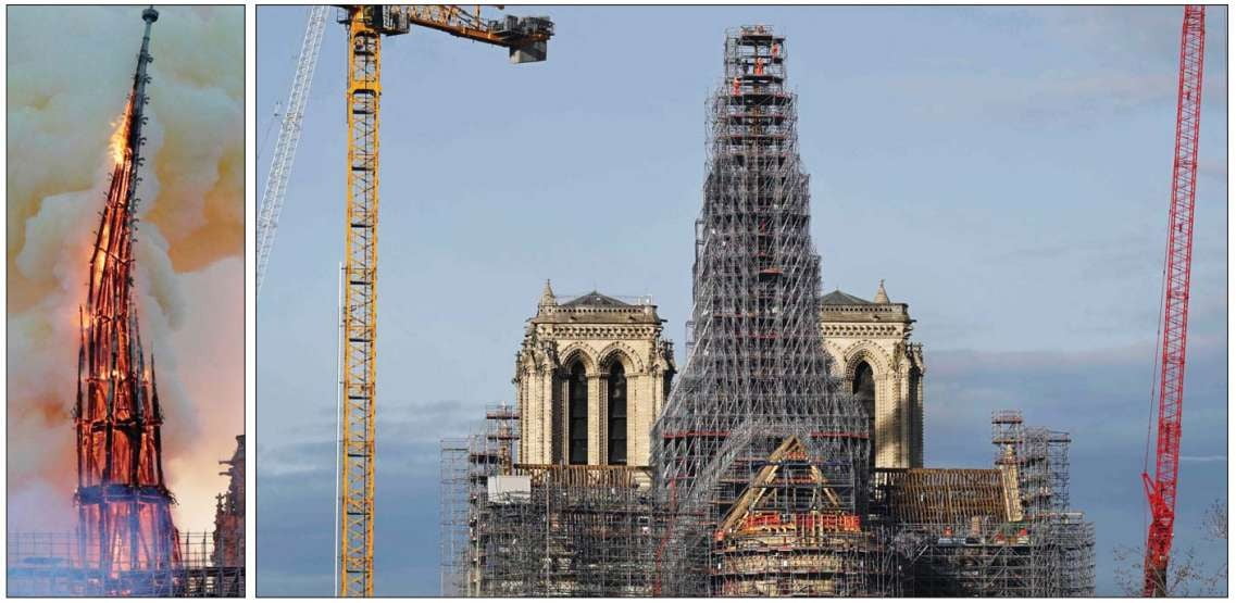 [포토] 복원 중인 파리 노트르담 대성당…내년 12월 완료 