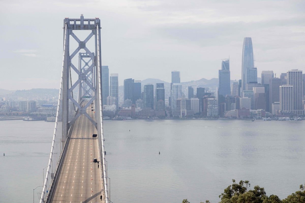 지난달 16일 아시아태평양경제협력체(APEC) 정상회의가 열린 미국 샌프란시스코의 베이 브리지 전경. /AFP