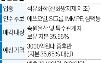 [단독] 에쓰오일도 송원산업 M&A 참전