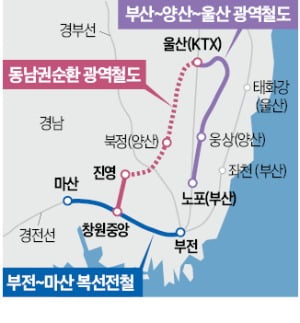 부전~마산 전철 내년 개통…부·울·경 1시간 생활권 가속