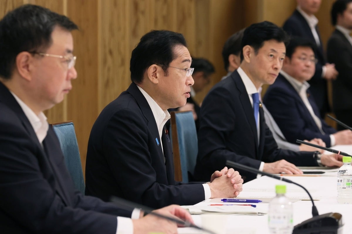 지난 6월 27일 열린 GX 실행 회의에서 발언하는 기시다 후미오 일본 총리. 사진=일본 총리관저 제공