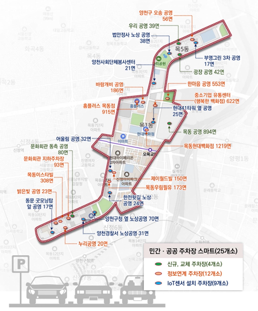 양천구, 학원가 주차난 덜고자 '빈자리 안내시스템' 구축