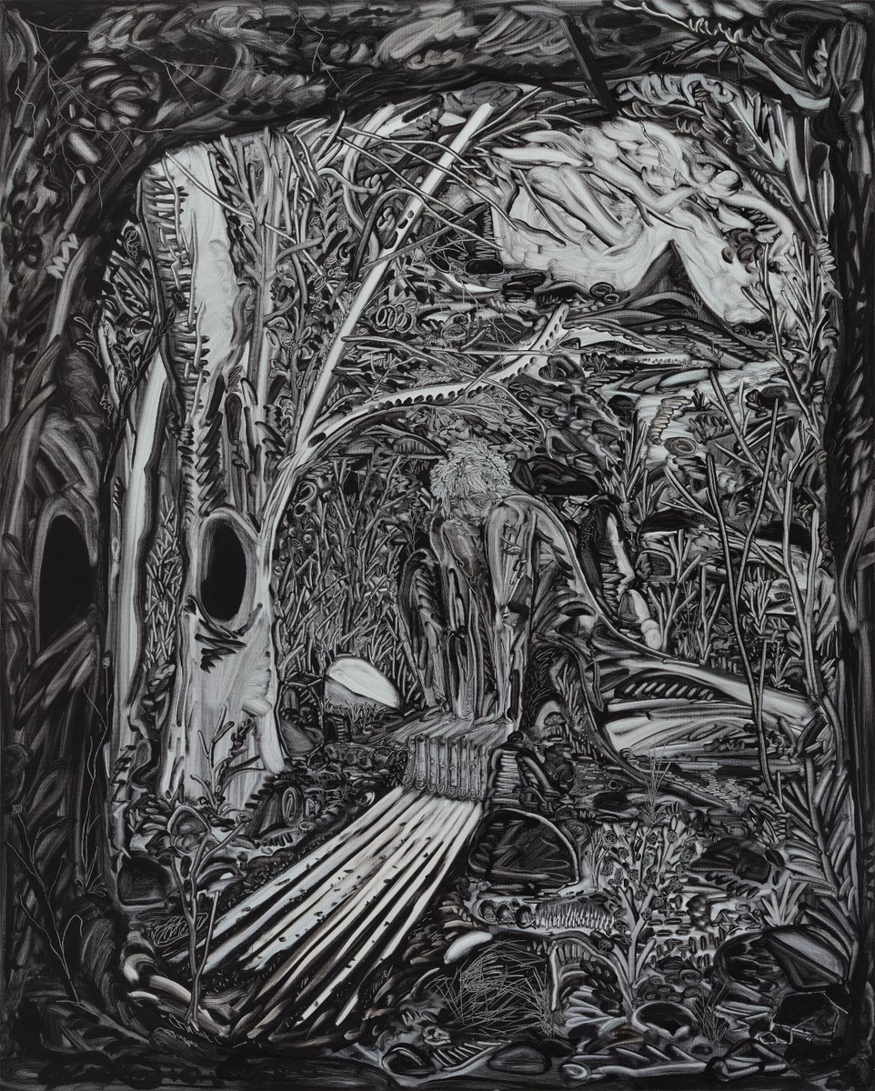 흑백회화로 주목받은 30대 화가 박광수의 화려한 유채색 그림