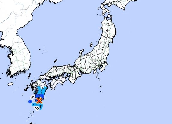 일본 가고시마현에서 규모 5.0 지진…"쓰나미 우려 없어"