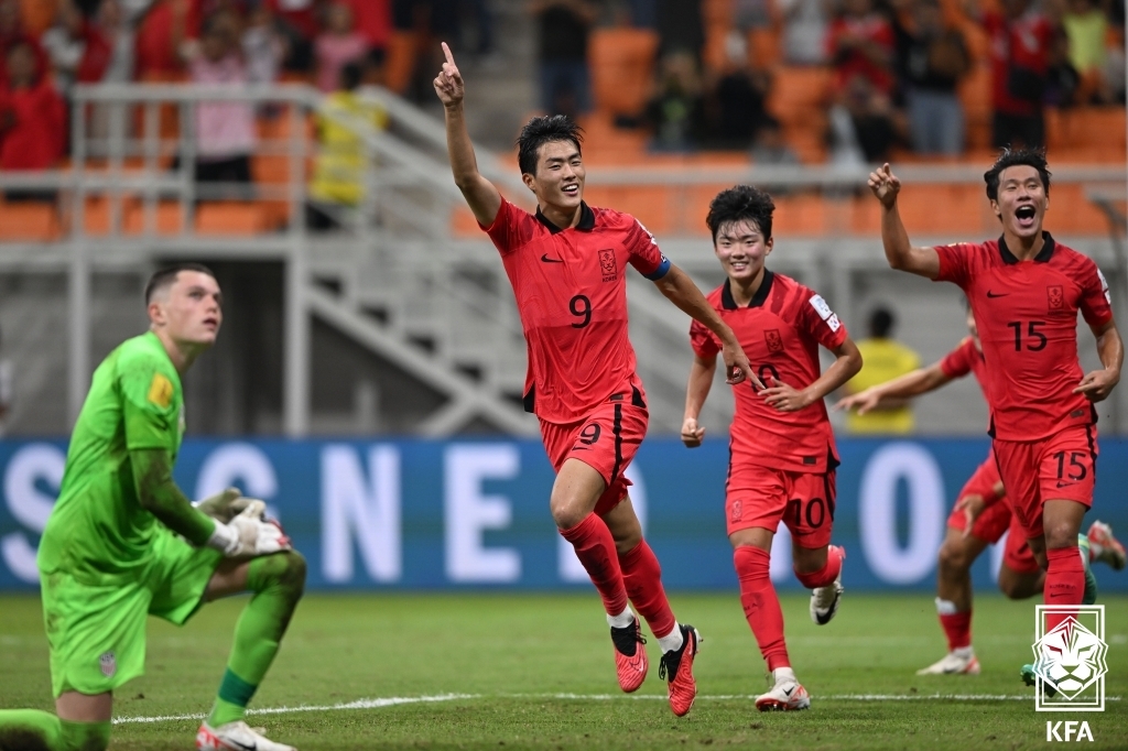 한국, U-17 월드컵 축구 조별리그 1차전서 미국에 1-3 패배