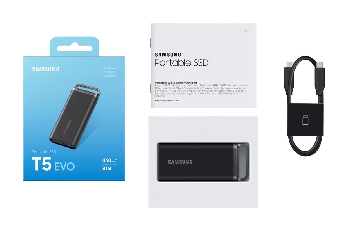 50GB 영화 160편 저장한다…삼성, 업계최대 8TB 포터블 SSD 출시