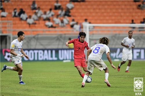 '또 골대 불운' 한국, U-17 WC 2차전 프랑스에 0-1 석패