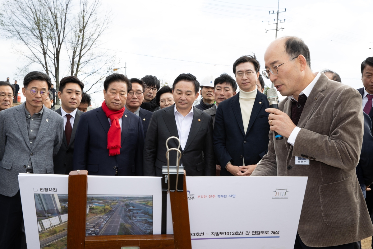 원희룡, 진주찾아 "교통망구축 지원…사천∼진주 우회도로 검토"