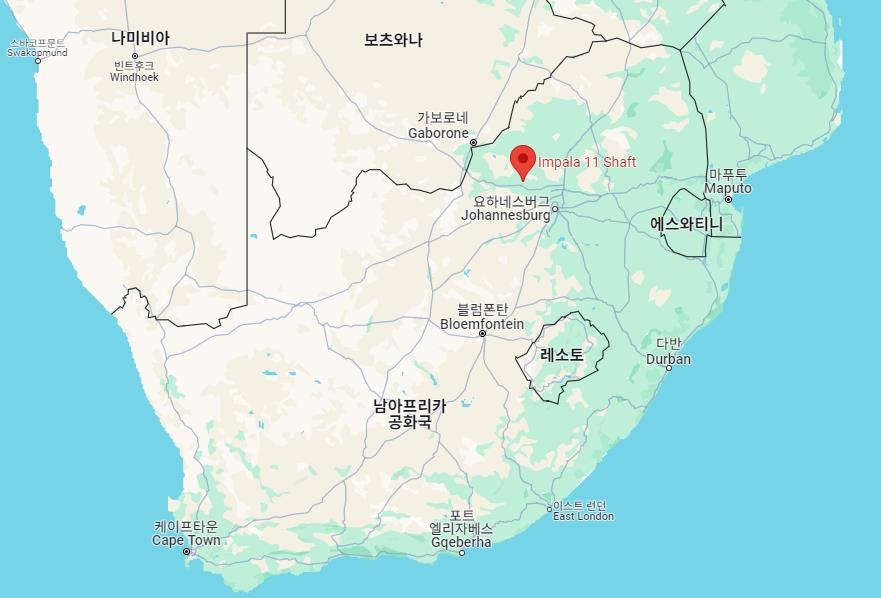 남아공 백금 광산서 승강기 추락…11명 사망·75명 부상