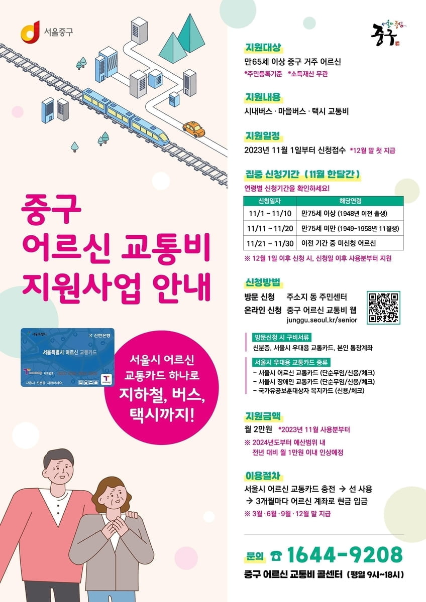 서울서 65세 이상 버스·택시비 매달 지원