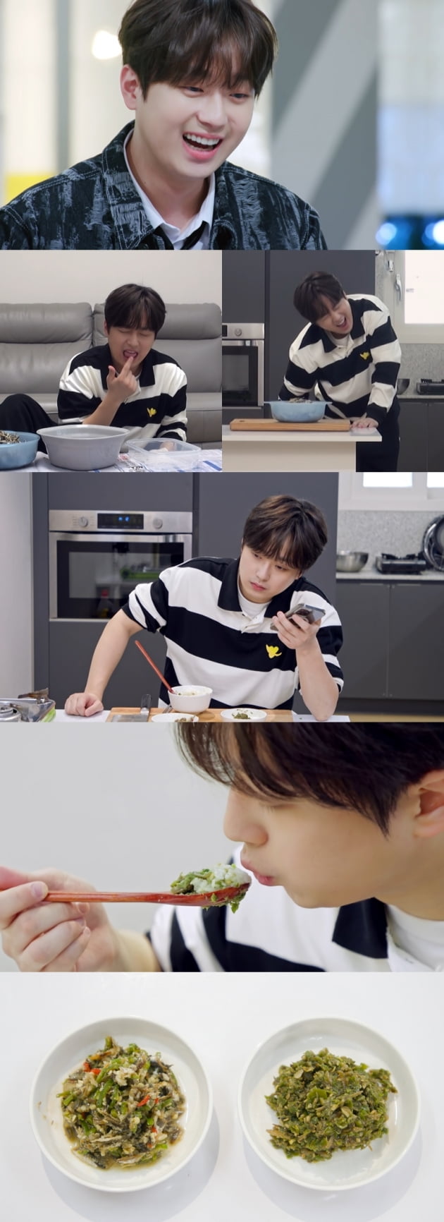 Lee Chan-won, suddenly 'leg cramp' while trimming anchovy poop