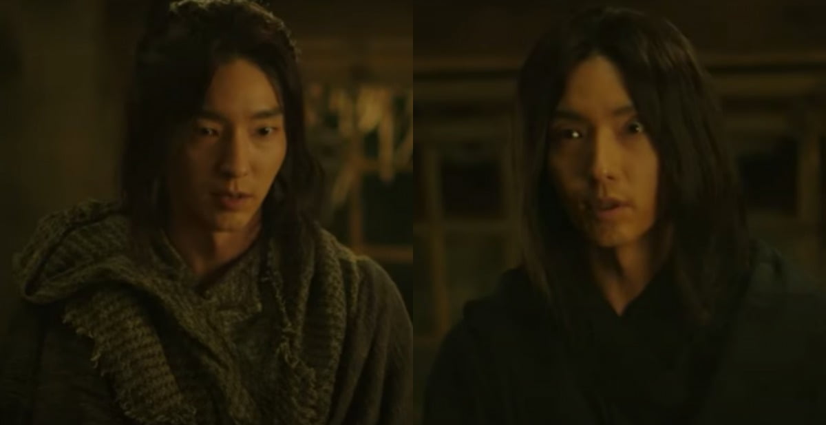 Actors Lee Jun-gi and Jeon Yeo-bin, two creepy faces