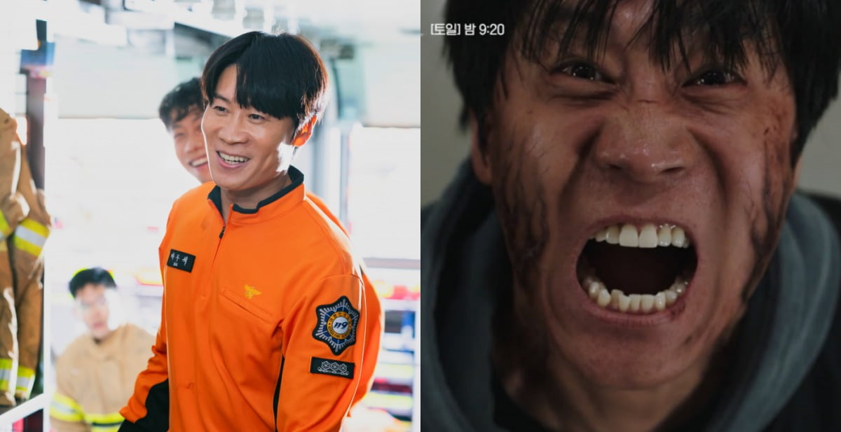 Actors Lee Jun-gi and Jeon Yeo-bin, two creepy faces