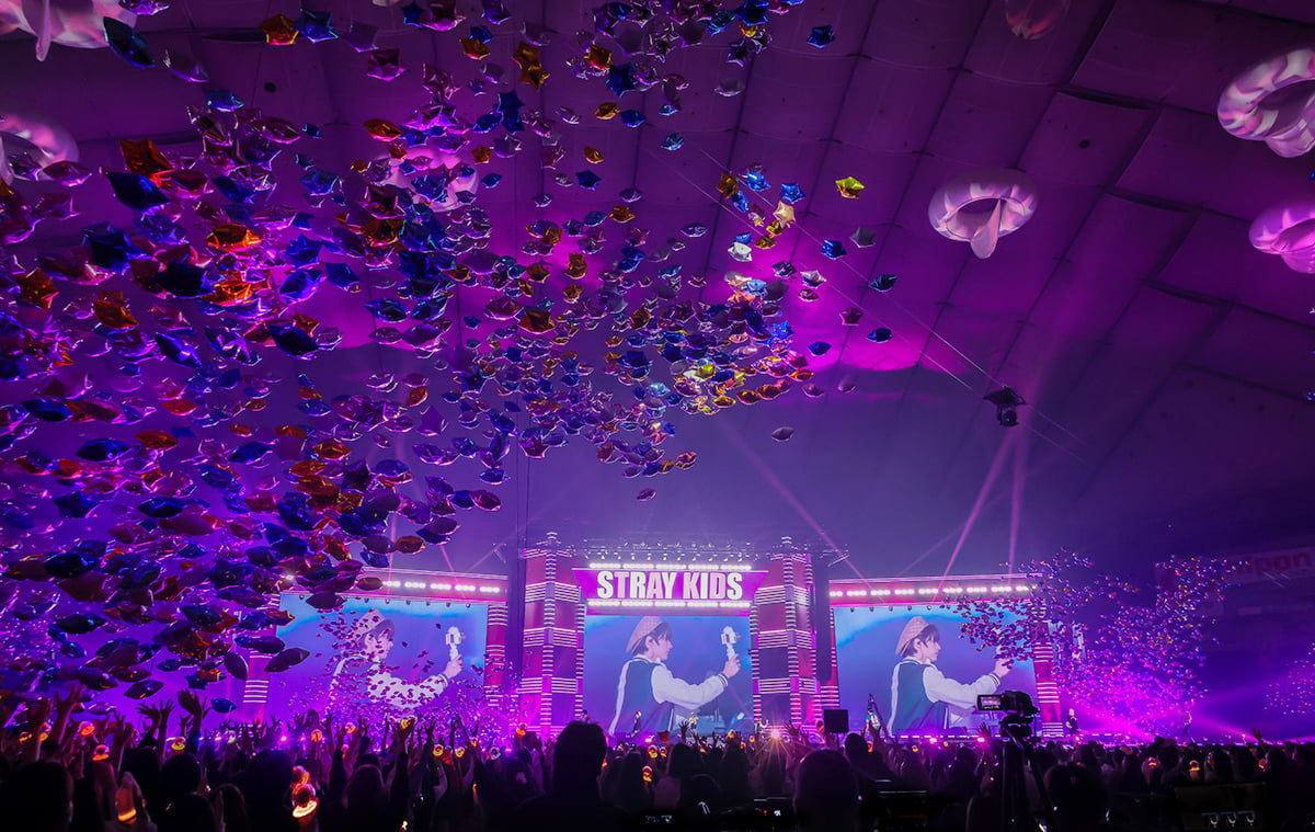 Stray Kids shines with unrivaled presence at night at Tokyo Dome