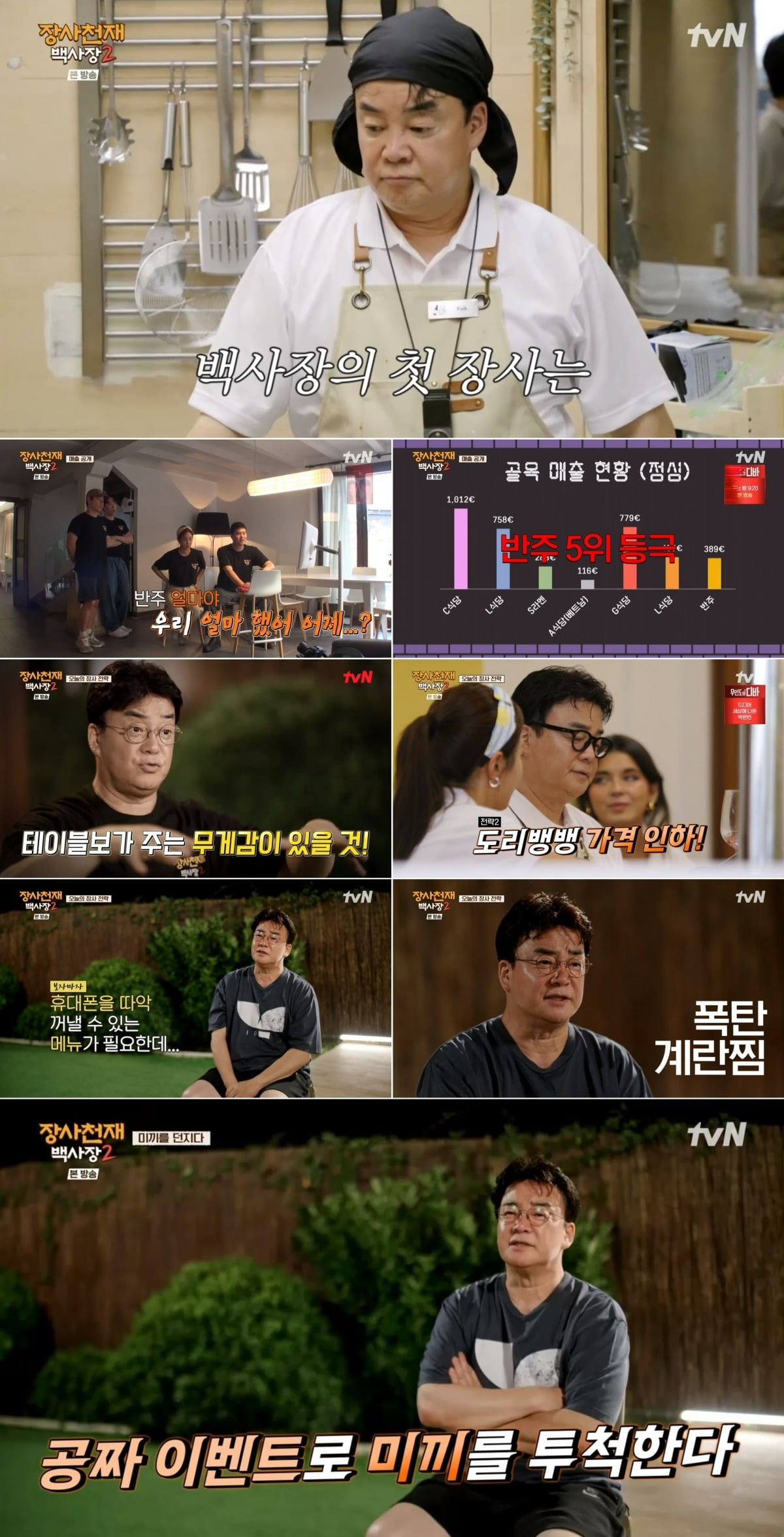 사진=tvN '장사천재 백사장2' 캡처