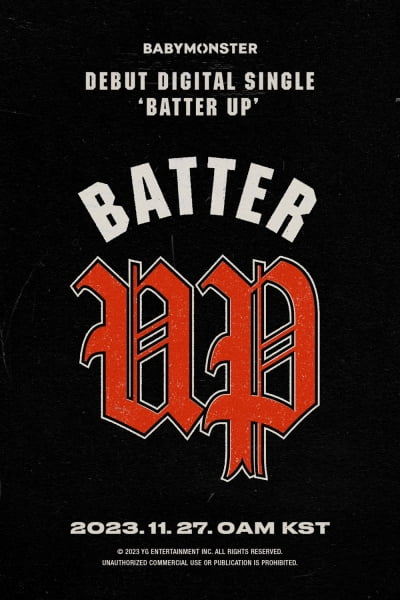 YG 베이비몬스터, 베일 벗었다…데뷔곡은 'BATTER UP'