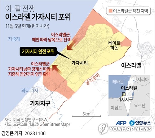 한달맞은 전쟁 격화…하마스 본진 가자시티 침투, 이 시가전 초읽기