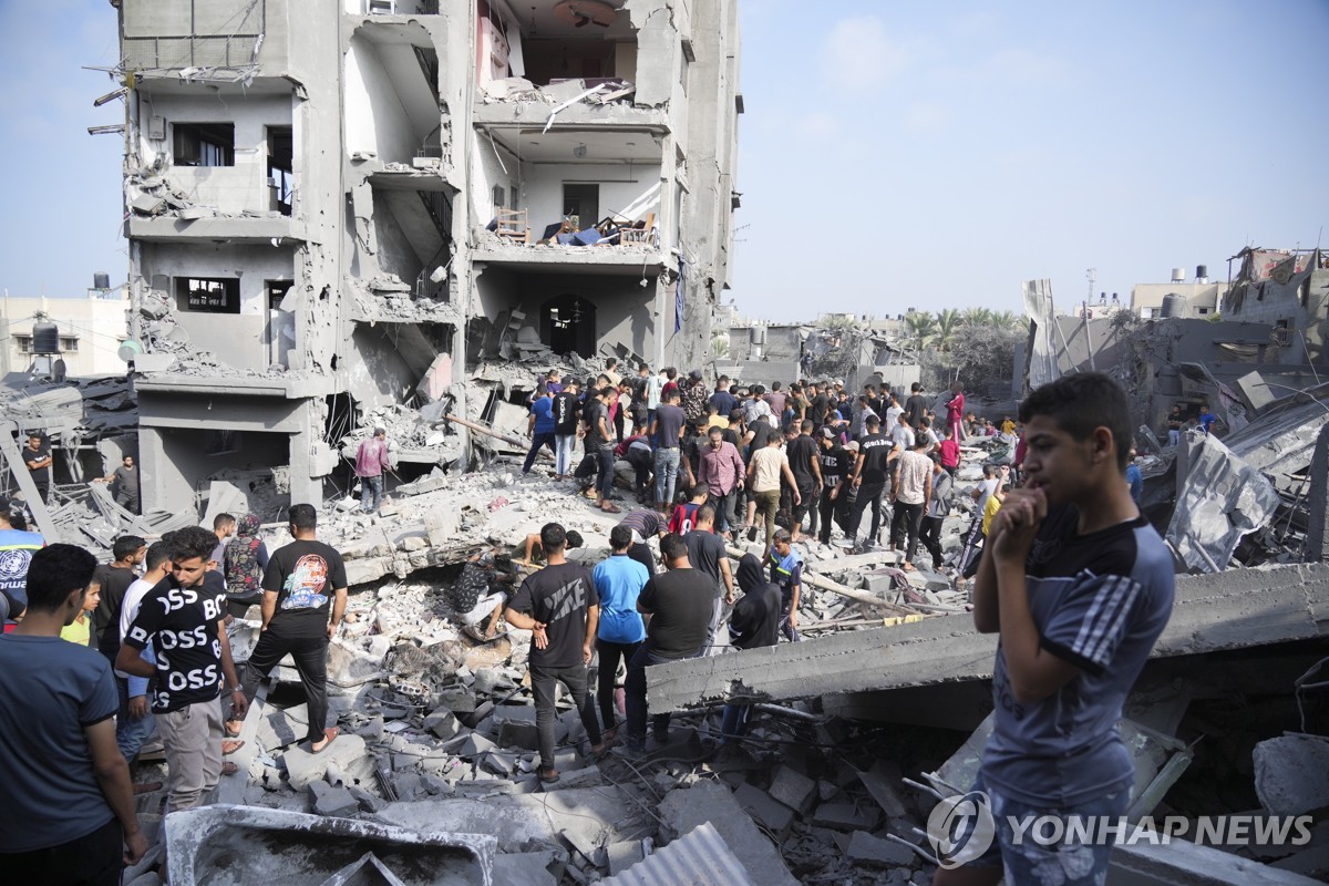 "가자지구 여성·아동 최소 1만명 사망…우크라 2년 전쟁의 2배"