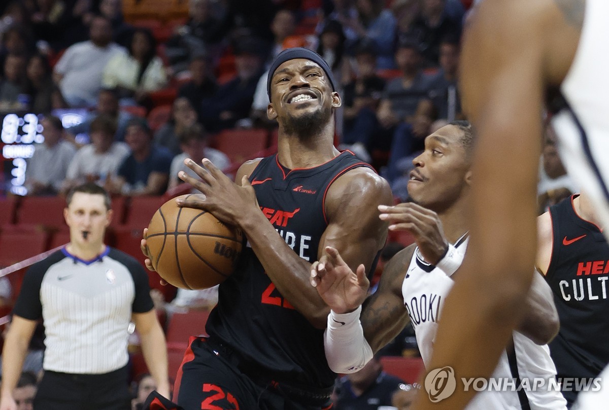 NBA 마이애미, 브루클린 꺾고 7연승…버틀러 36점