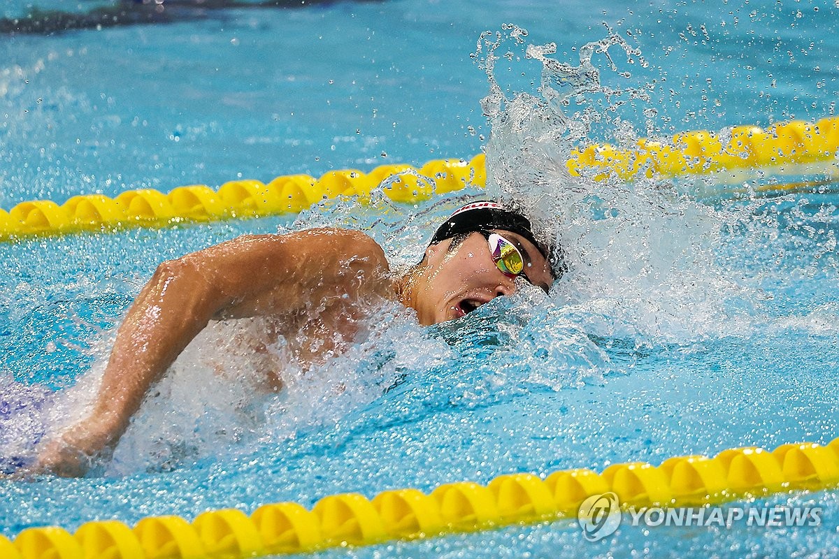 자유형 800ｍ 김우민·개인혼영 200ｍ 김서영 세계수영 출전권(종합)