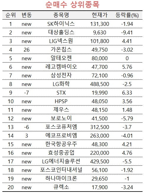 [마켓PRO] "반도체 계속 오른다"며 SK하이닉스 쓸어담는 초고수들