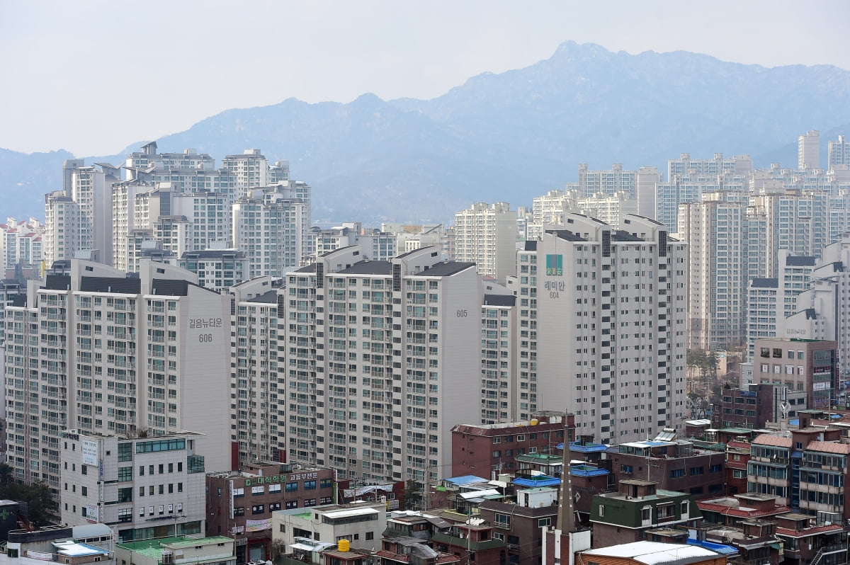 서울 성북구 아파트 단지들의 모습. 한경DB
