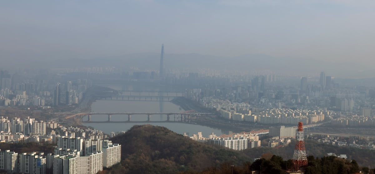 [포토] 미세먼지 '나쁨'