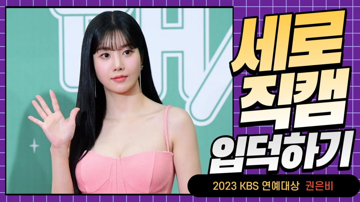 HK직캠｜권은비, '핑크빛 드레스 입고 우아한 자태 과시' (2023 KBS 연예대상 레드카펫)