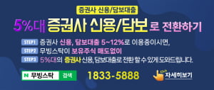 주식 신용담보 5%대로 사용하고 이자비용은 월 125만원 절약