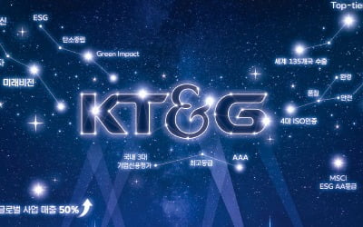 KT&G, 별자리·조명 활용…글로벌 톱티어 시각적 효과 극대화